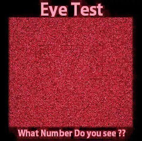 Eye Test which number do you see