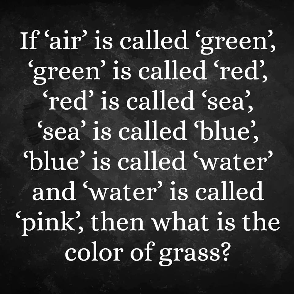 If air is called green - puzzle