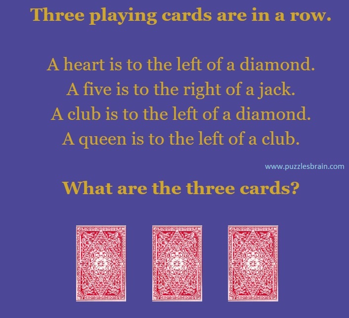 Can you find what are these three hidden playing cards?