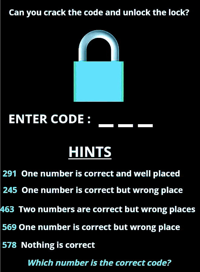 Crack the code and unlock the lock
